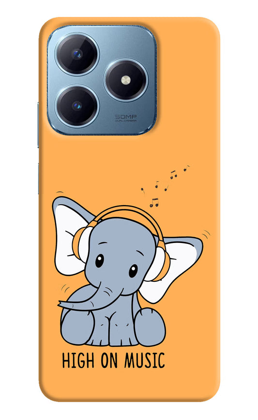 High On Music Realme Narzo N63 Hard Case Back Cover by Casekaro