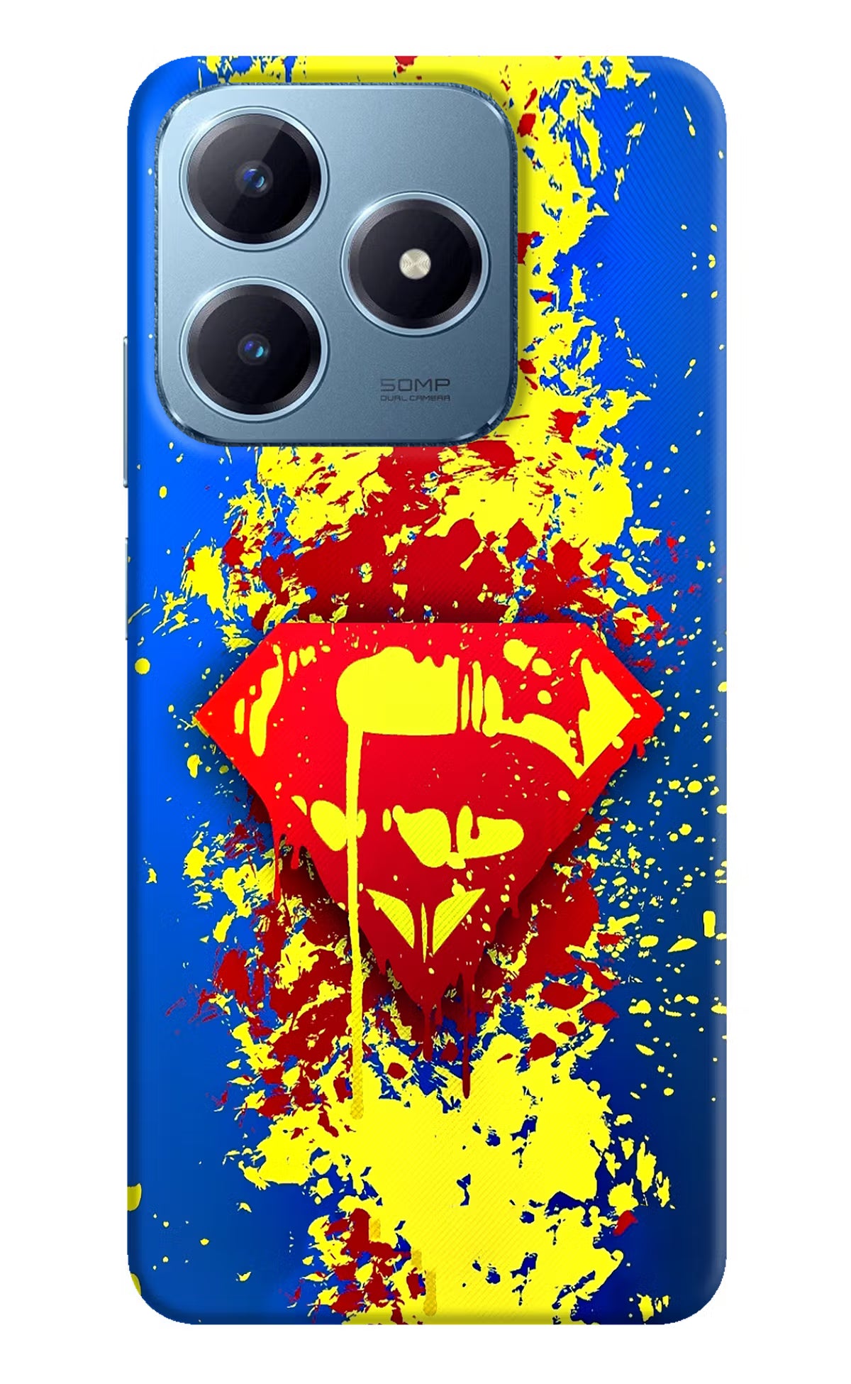 Superman logo Realme Narzo N63 Hard Case Back Cover by Casekaro