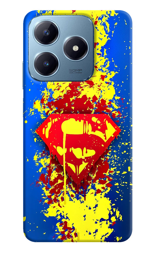 Superman logo Realme Narzo N63 Hard Case Back Cover by Casekaro