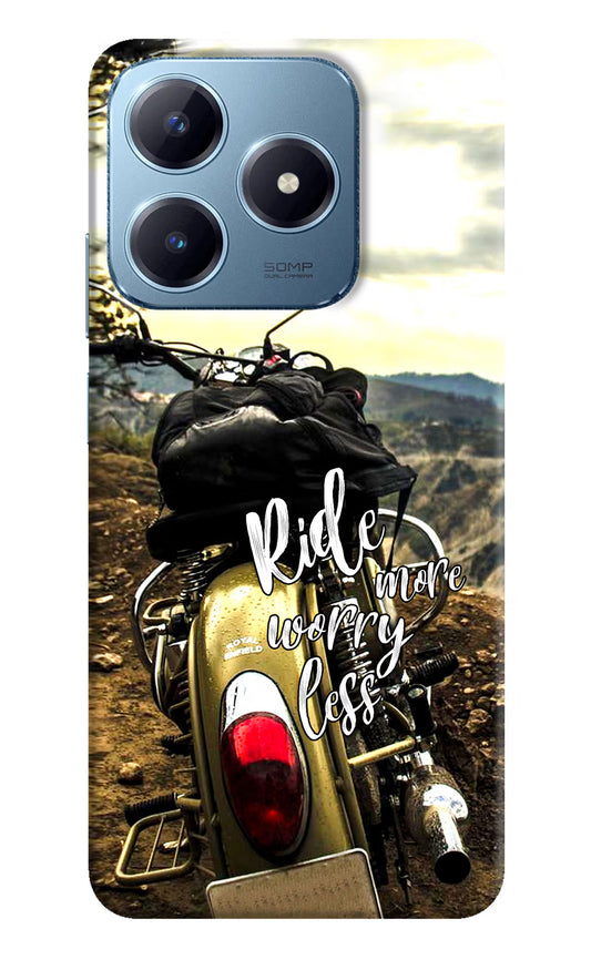 Ride More Worry Less Realme Narzo N63 Hard Case Back Cover by Casekaro