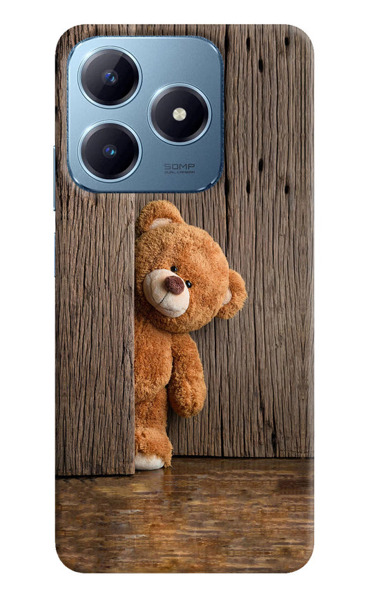 Teddy Wooden Realme Narzo N63 Hard Case Back Cover by Casekaro