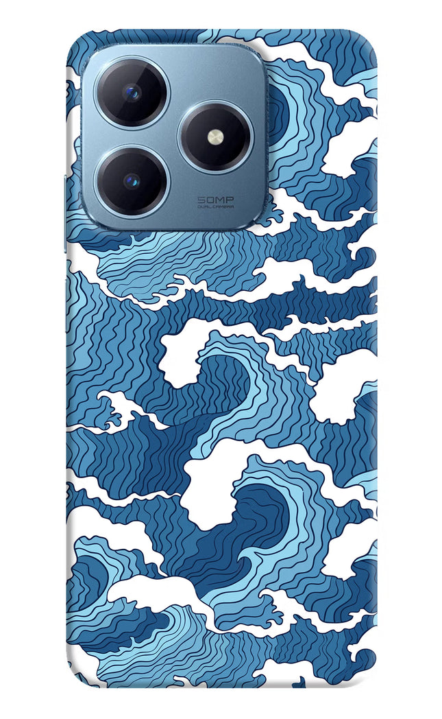Blue Waves Realme Narzo N63 Hard Case Back Cover by Casekaro