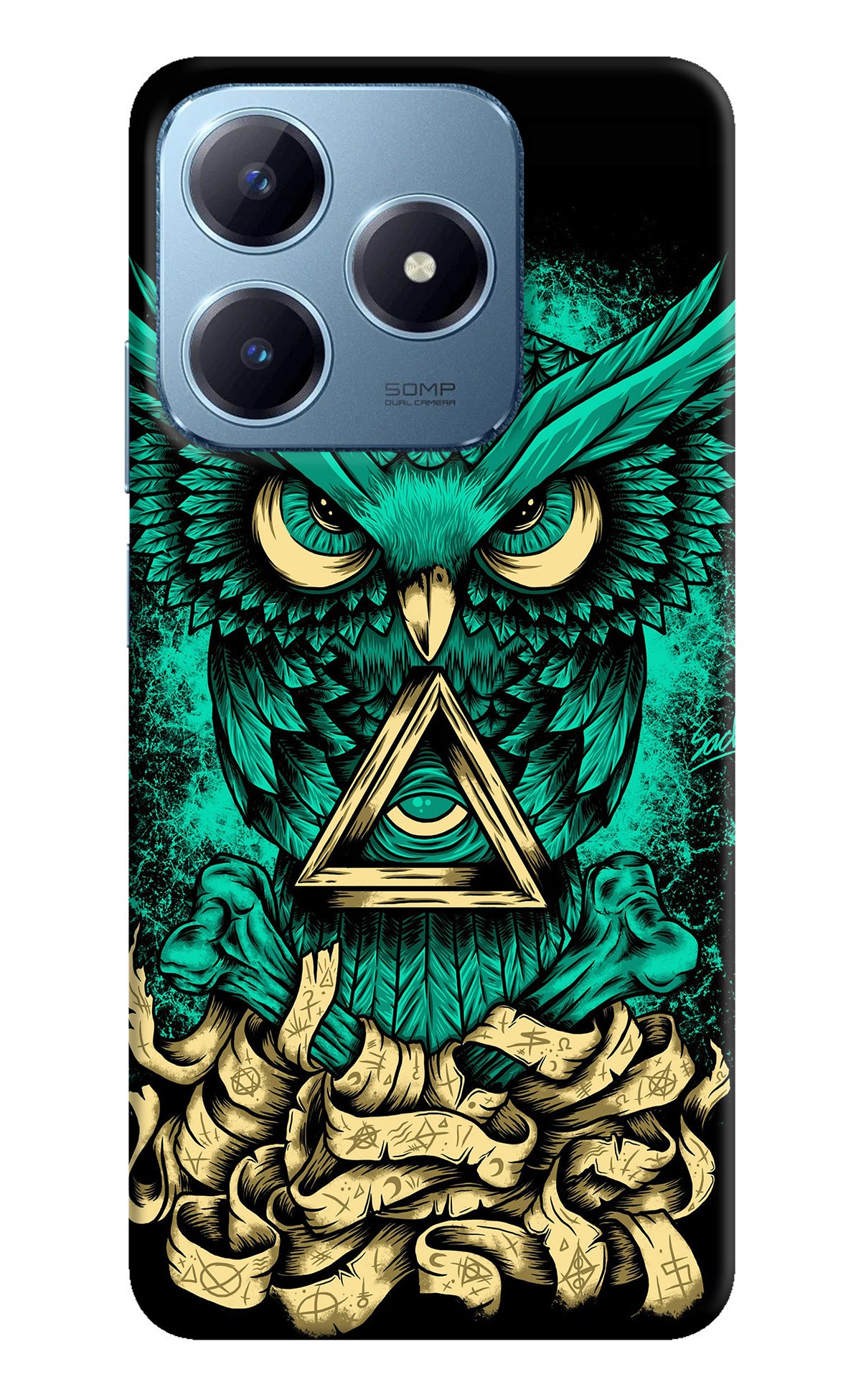 Green Owl Realme Narzo N63 Back Cover