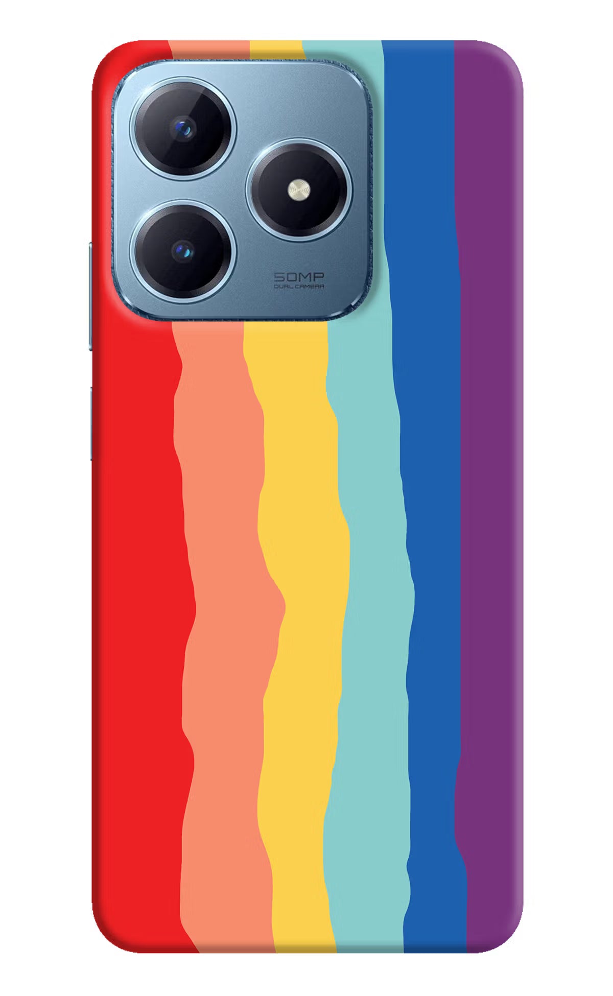 Rainbow Realme Narzo N63 Hard Case Back Cover by Casekaro