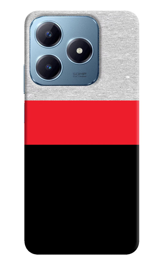 Tri Color Pattern Realme Narzo N63 Hard Case Back Cover by Casekaro