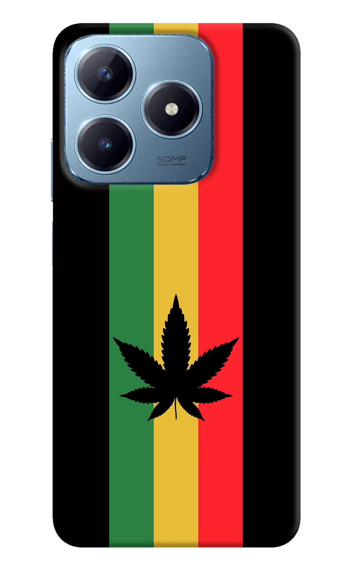 Weed Flag Realme Narzo N63 Hard Case Back Cover by Casekaro