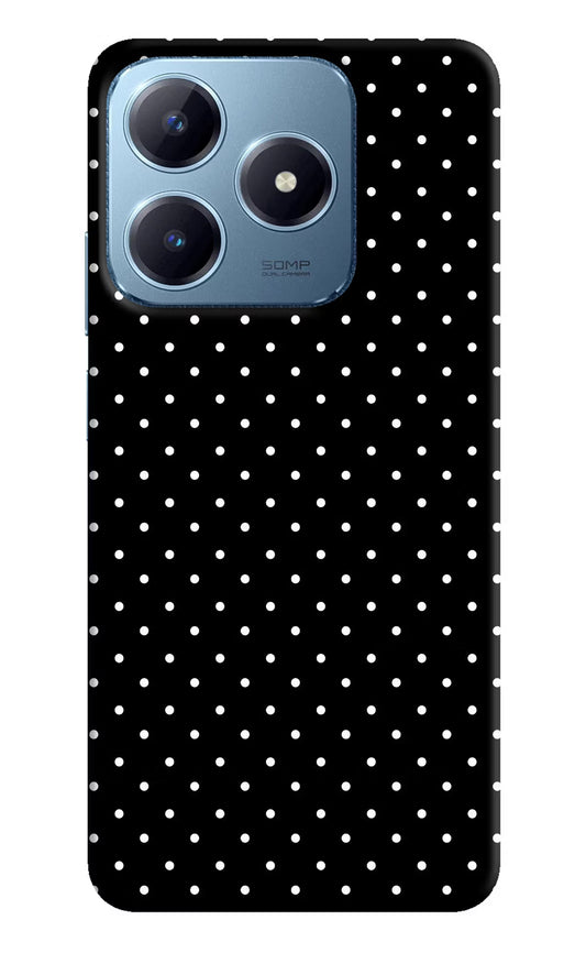 White Dots Realme Narzo N63 Hard Case Back Cover by Casekaro