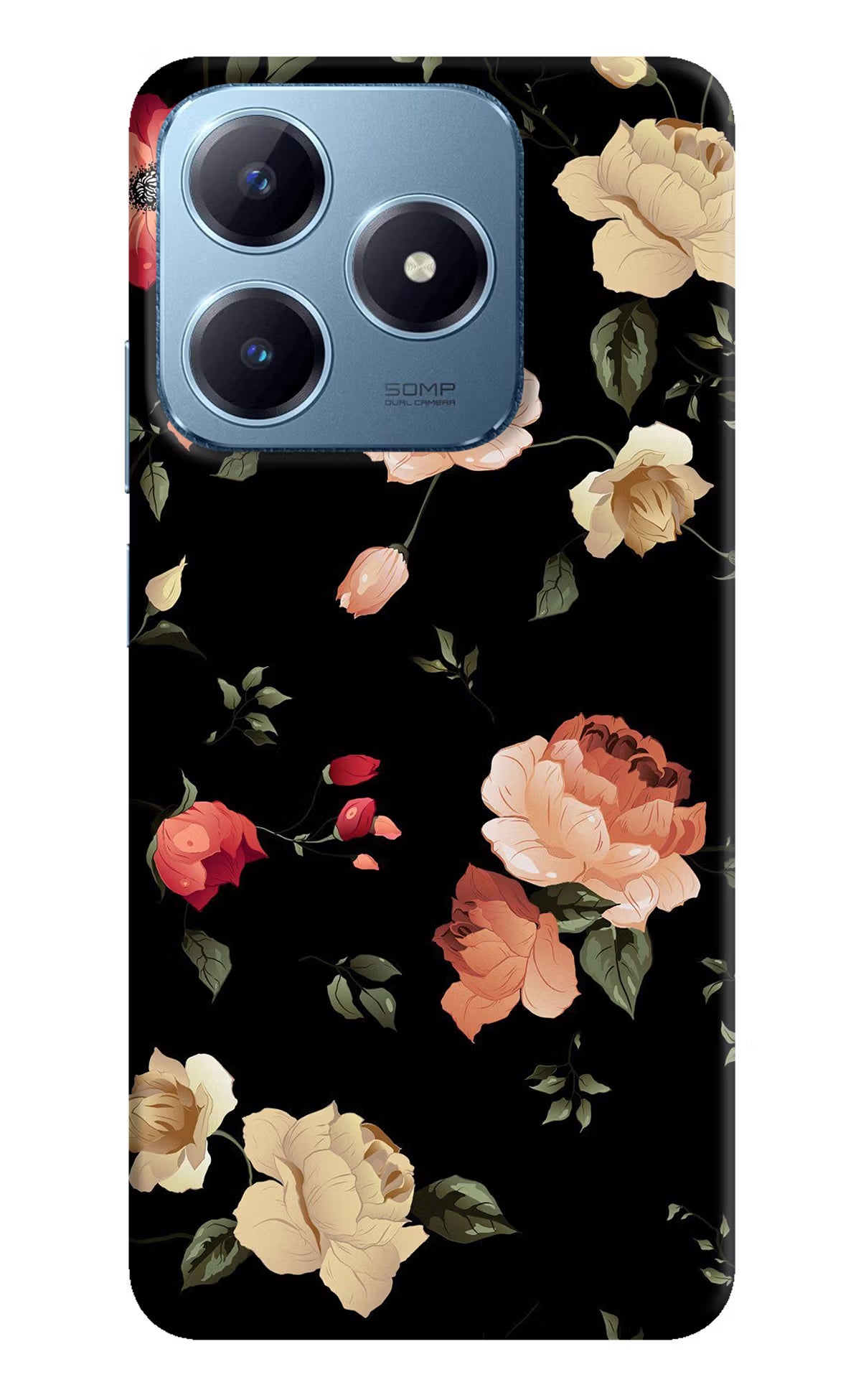 Flowers Realme Narzo N63 Hard Case Back Cover by Casekaro