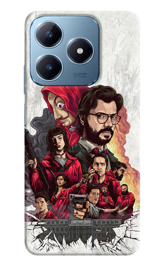 Money Heist Artwork Realme Narzo N63 Back Cover