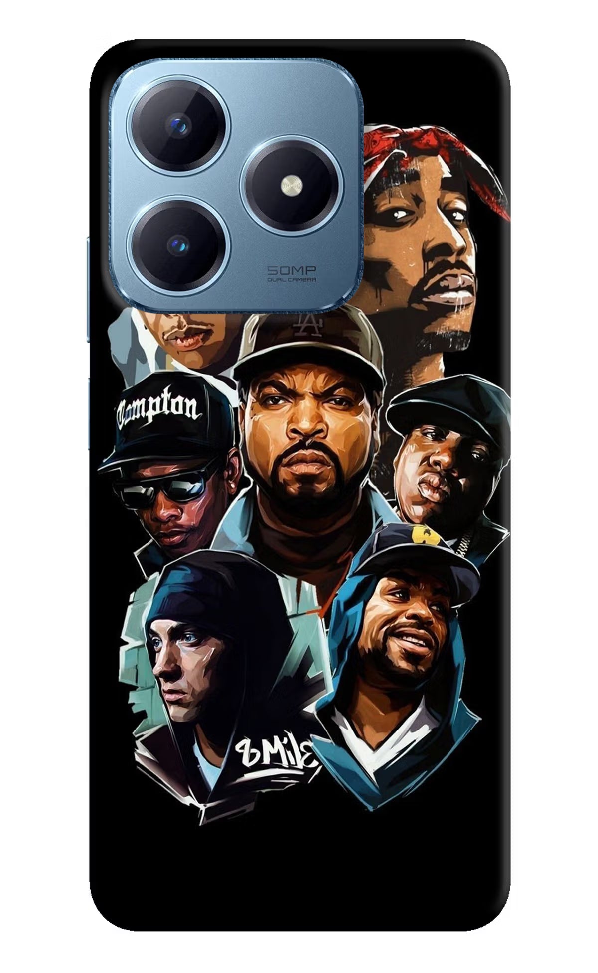Rappers Realme Narzo N63 Hard Case Back Cover by Casekaro
