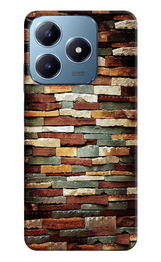 Bricks Pattern Realme Narzo N63 Back Cover