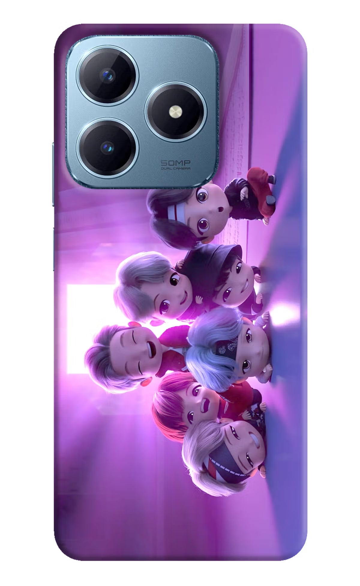 BTS Chibi Realme Narzo N63 Hard Case Back Cover by Casekaro