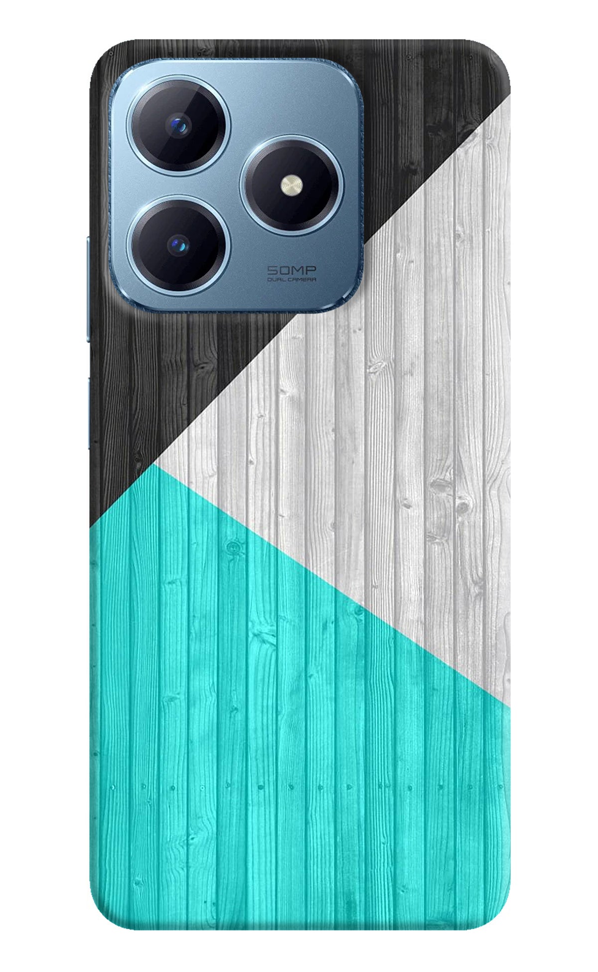 Wooden Abstract Realme Narzo N63 Back Cover