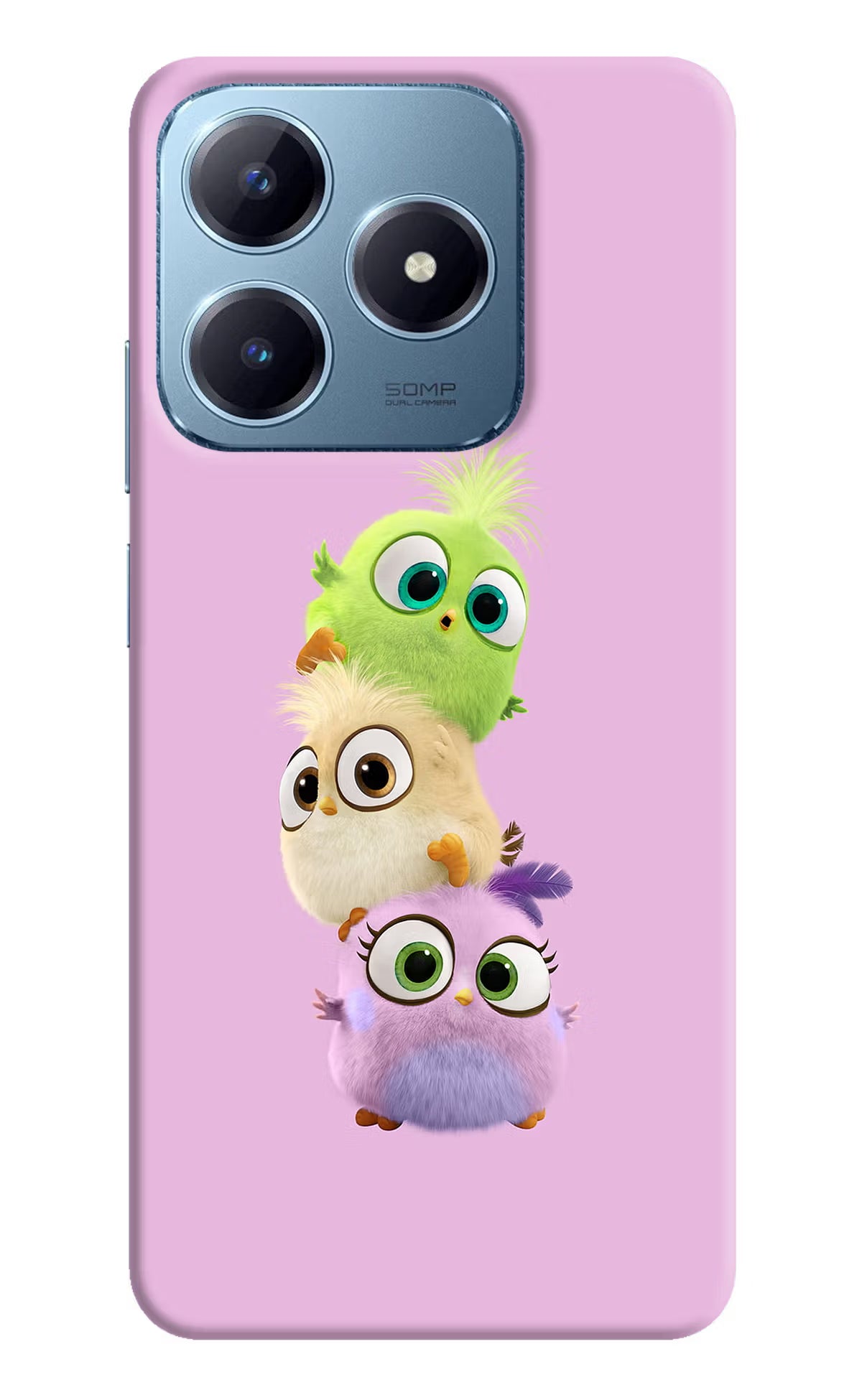 Cute Little Birds Realme Narzo N63 Hard Case Back Cover by Casekaro