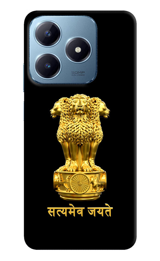 Satyamev Jayate Golden Realme Narzo N63 Hard Case Back Cover by Casekaro