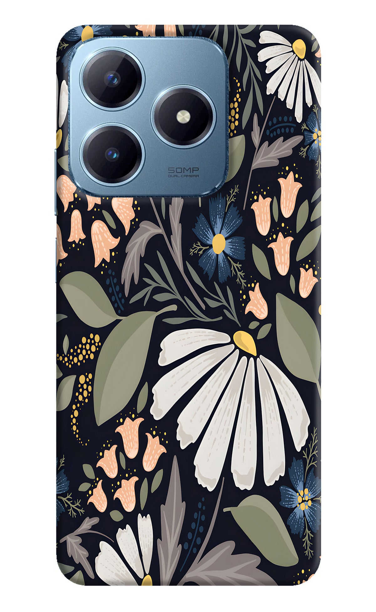 Flowers Art Realme Narzo N63 Back Cover