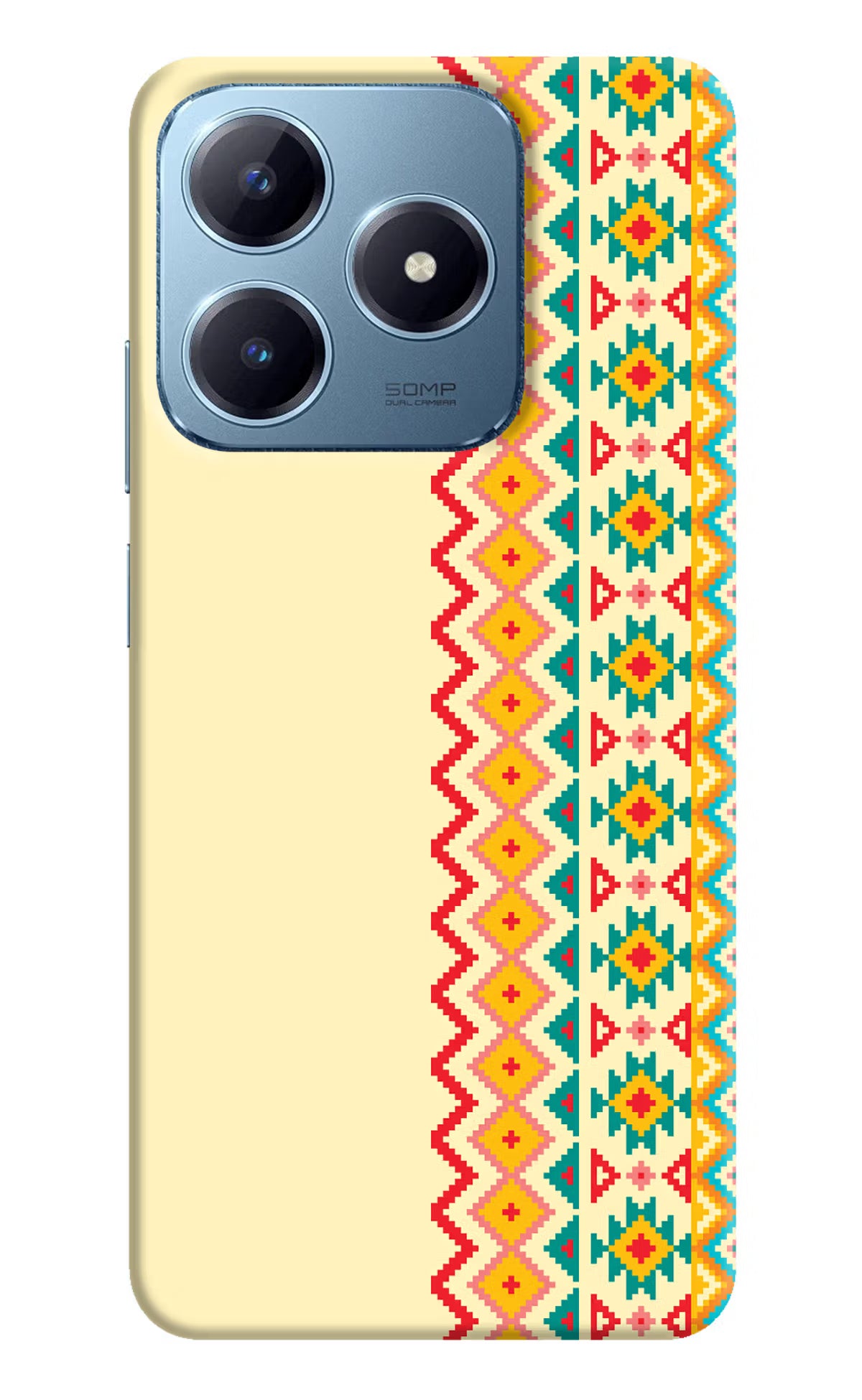 Ethnic Seamless Realme Narzo N63 Hard Case Back Cover by Casekaro
