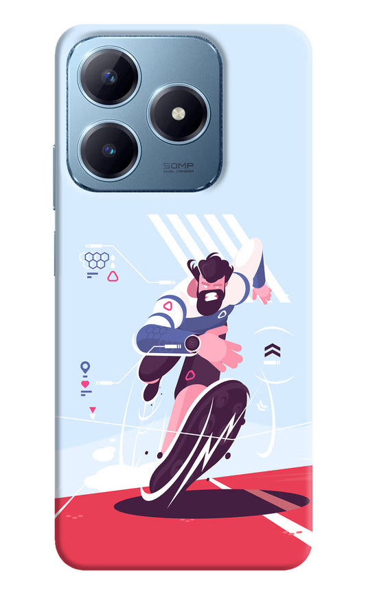 Run Pro Realme Narzo N63 Hard Case Back Cover by Casekaro