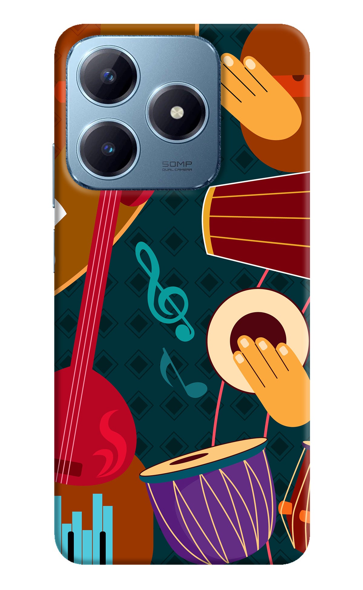 Music Instrument Realme Narzo N63 Back Cover