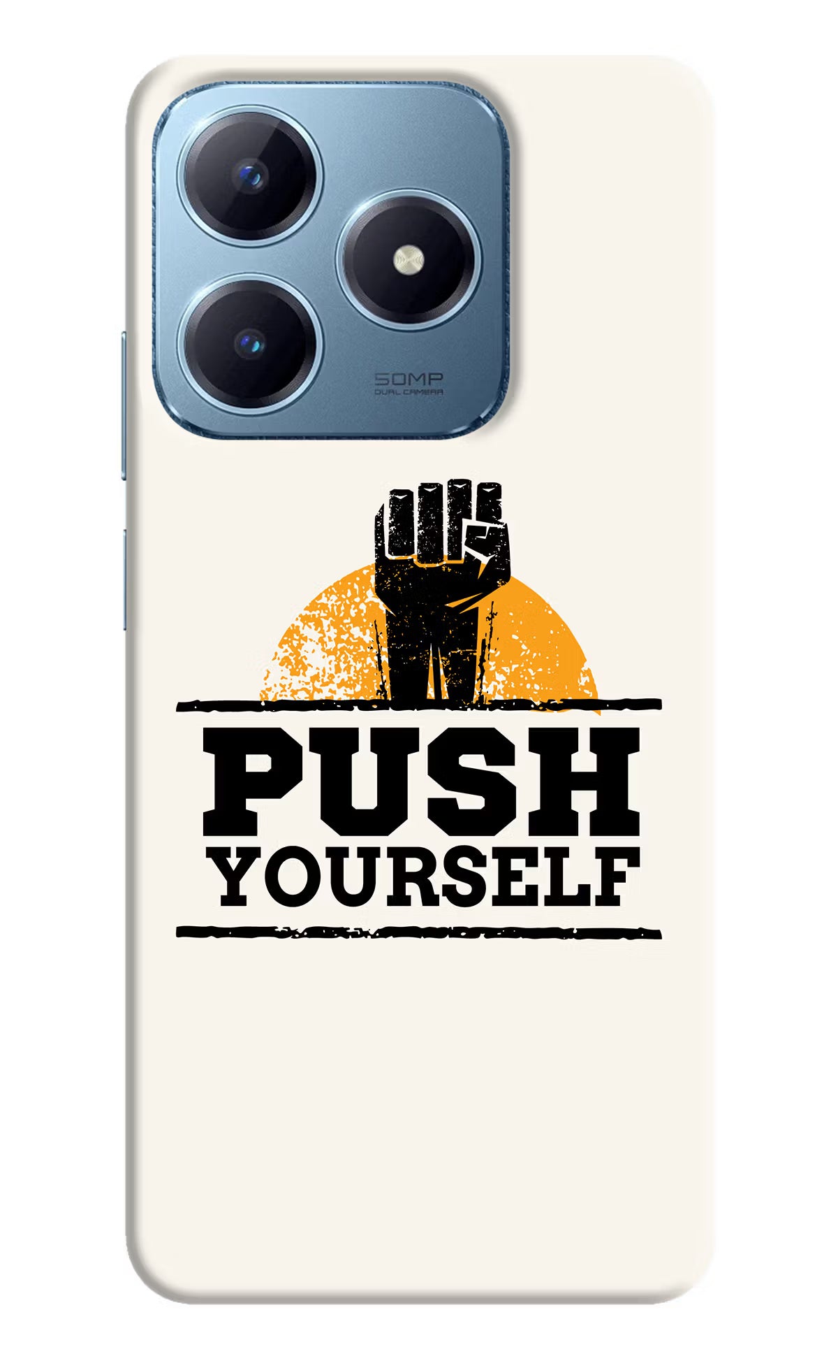 Push Yourself Realme Narzo N63 Hard Case Back Cover by Casekaro