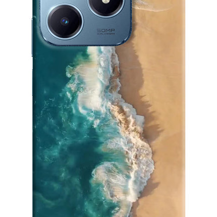 Ocean Beach Realme Narzo N63 Hard Case Back Cover by Casekaro