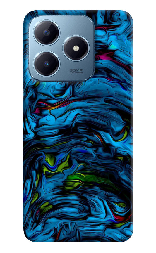 Dark Blue Abstract Realme Narzo N63 Back Cover