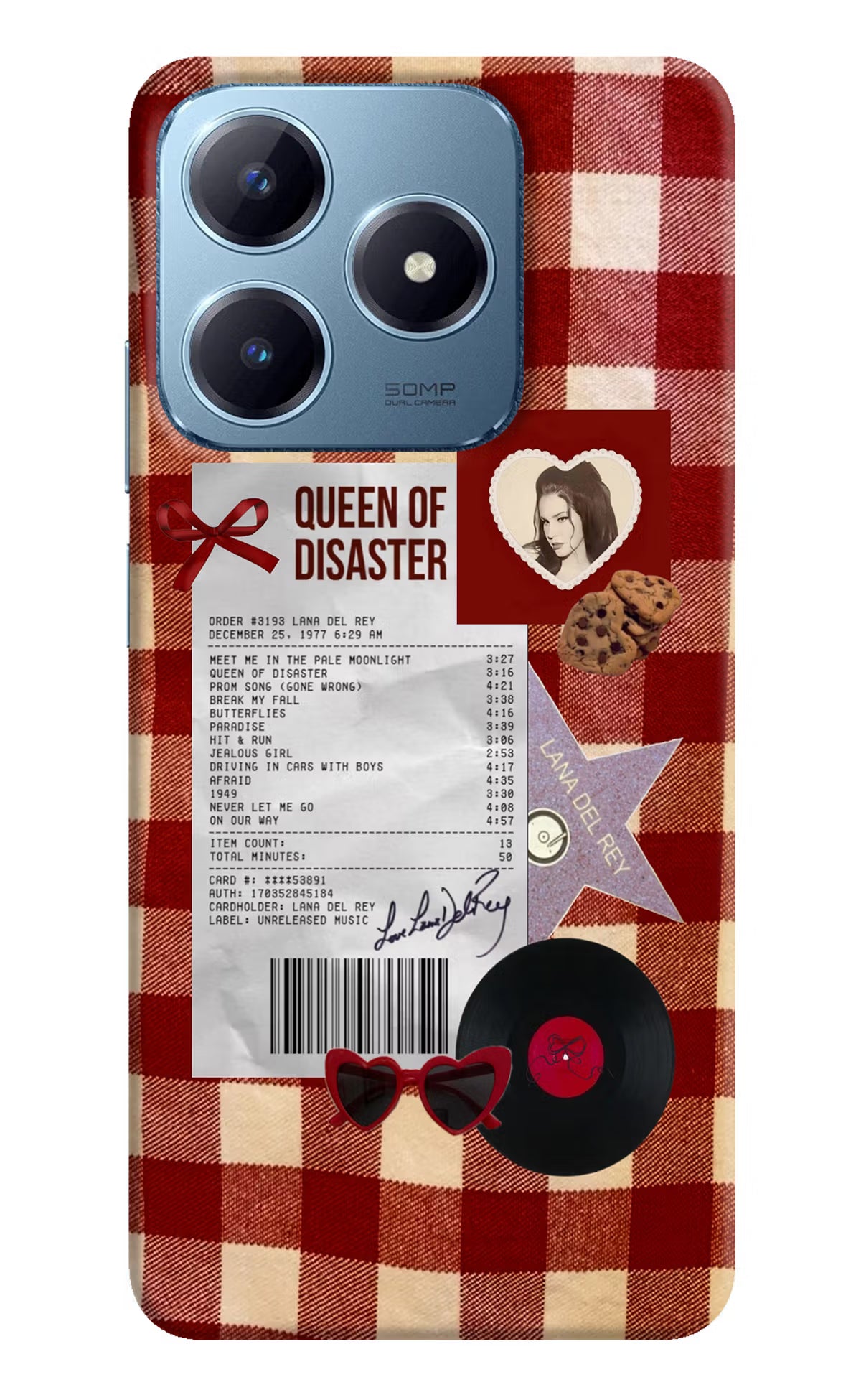 Queen of Disaster Realme Narzo N63 Hard Case Back Cover by Casekaro
