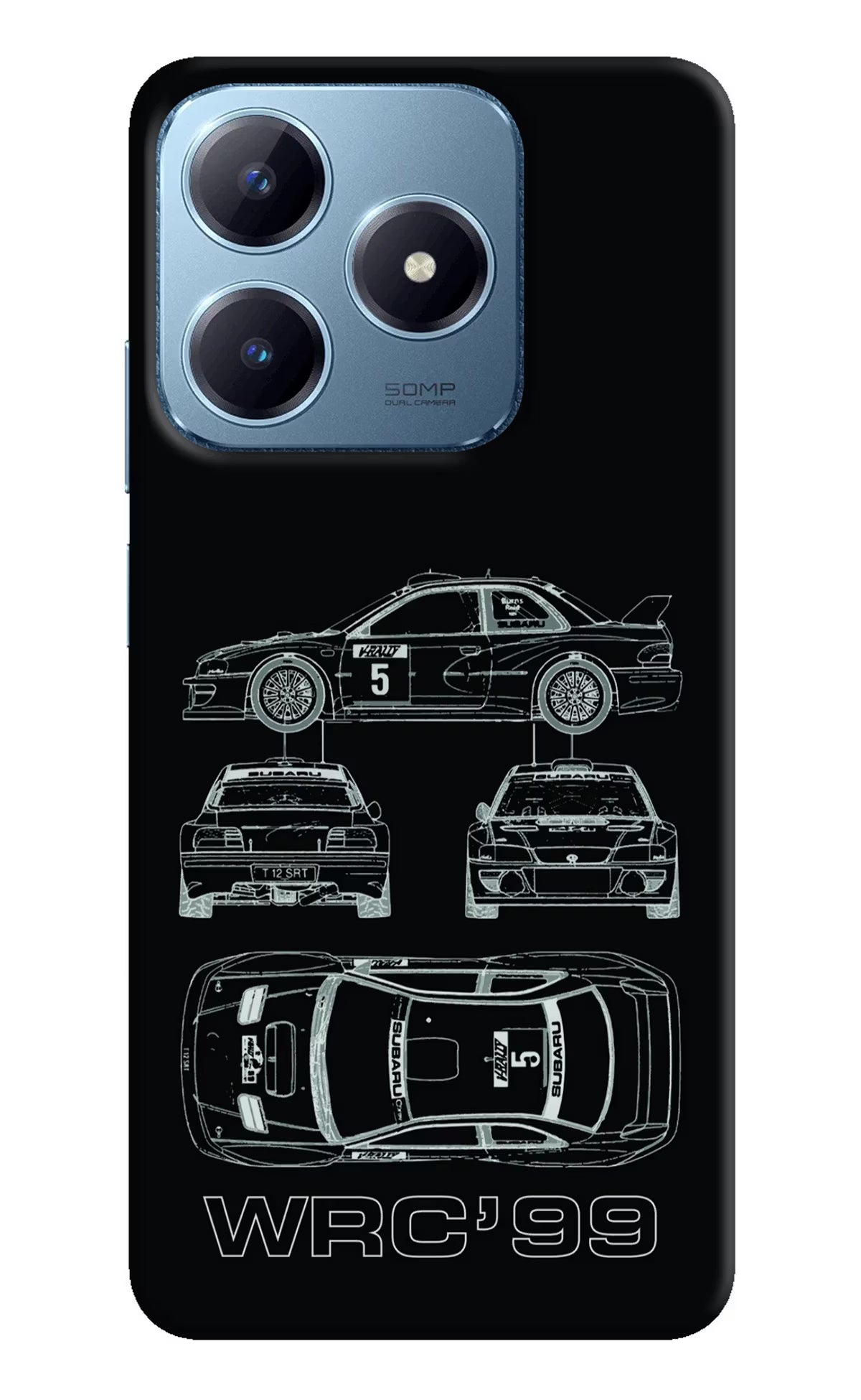 WRC'99 Realme Narzo N63 Hard Case Back Cover by Casekaro