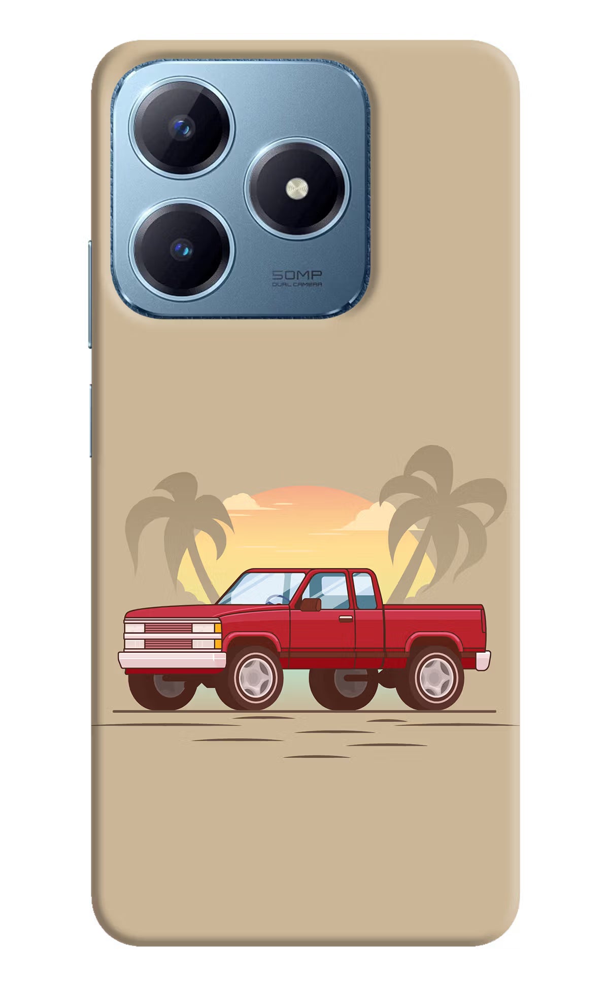 Desert Classic Drive Realme Narzo N63 Hard Case Back Cover by Casekaro