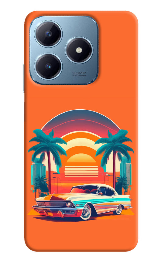 Palm Drive 80s Realme Narzo N63 Hard Case Back Cover by Casekaro