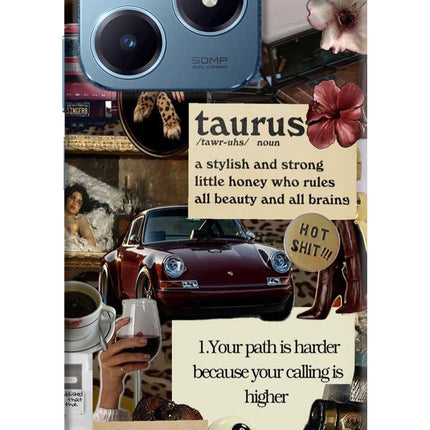 Taurus Zodiac Realme Narzo N63 Hard Case Back Cover by Casekaro