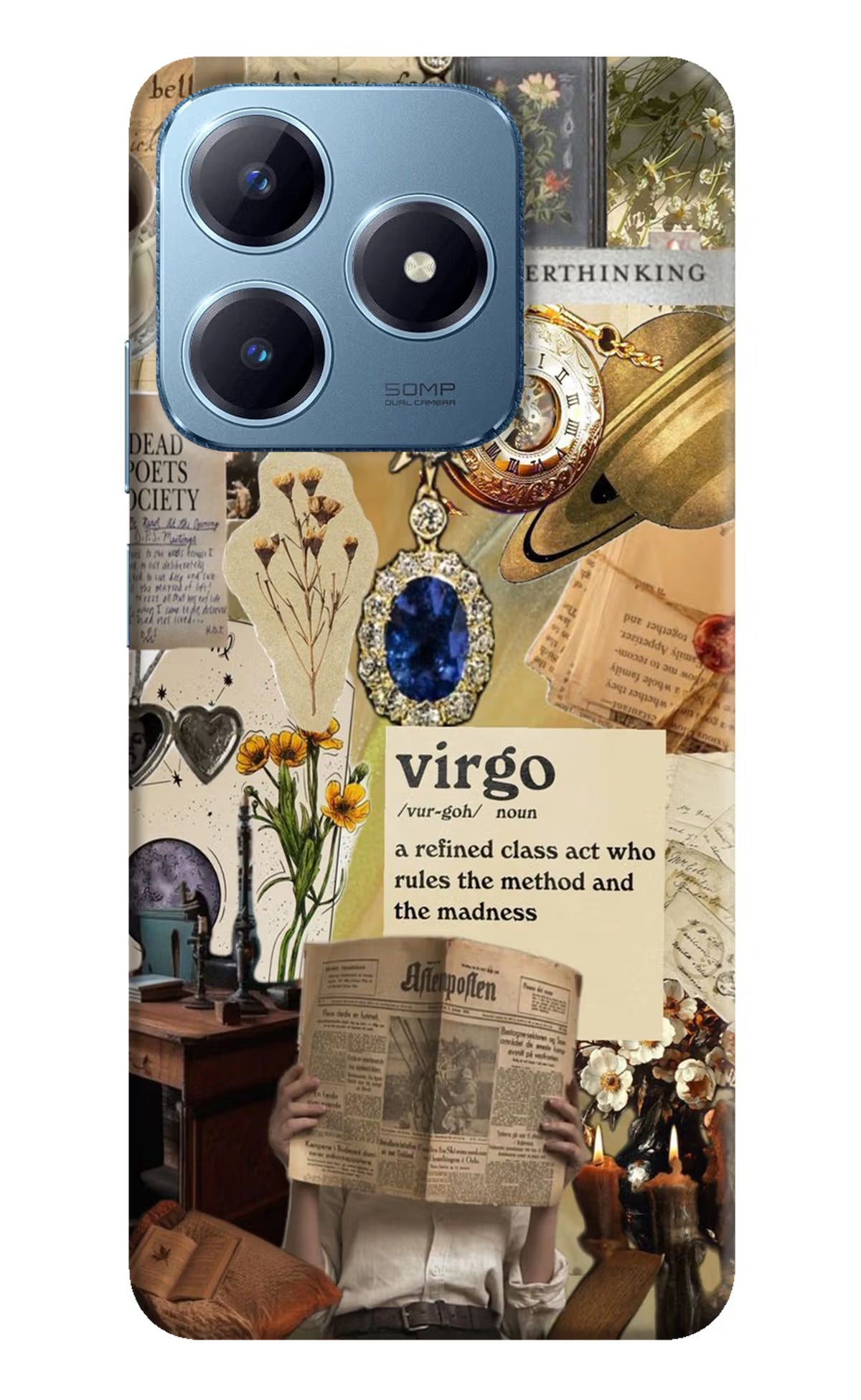 Virgo Zodiac Realme Narzo N63 Hard Case Back Cover by Casekaro