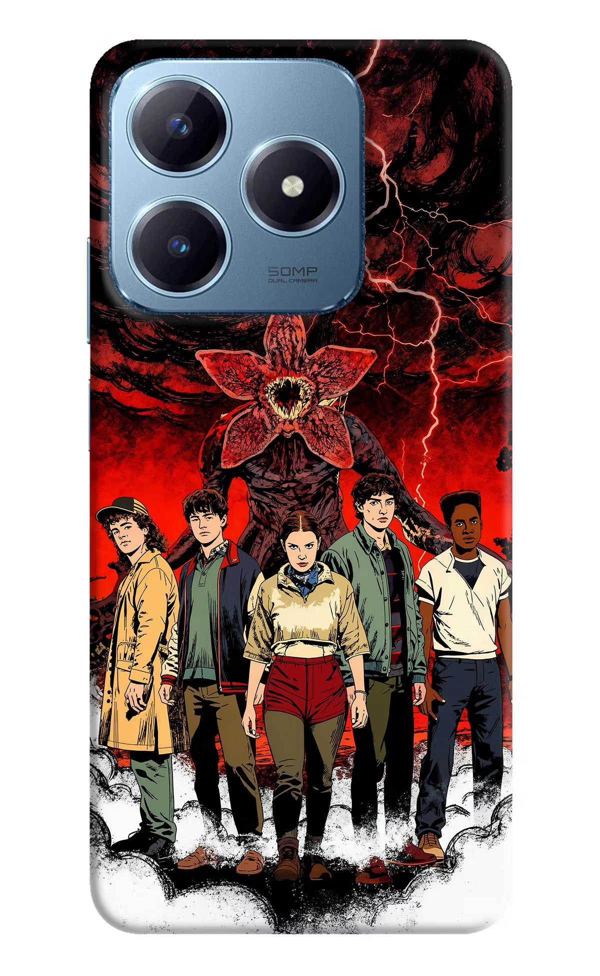 Ordinary Things Characters Realme Narzo N63 Hard Case Back Cover by Casekaro