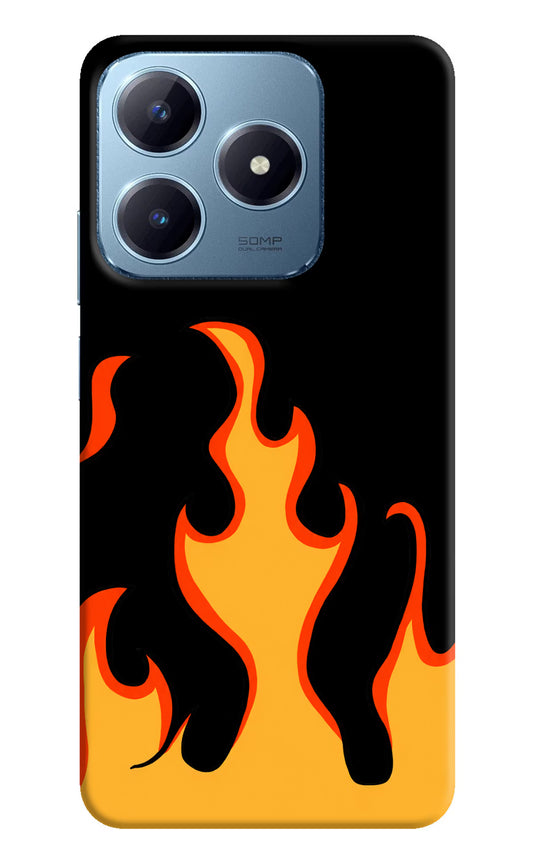 Fired Up – Black Realme Narzo N63 Hard Case Back Cover by Casekaro