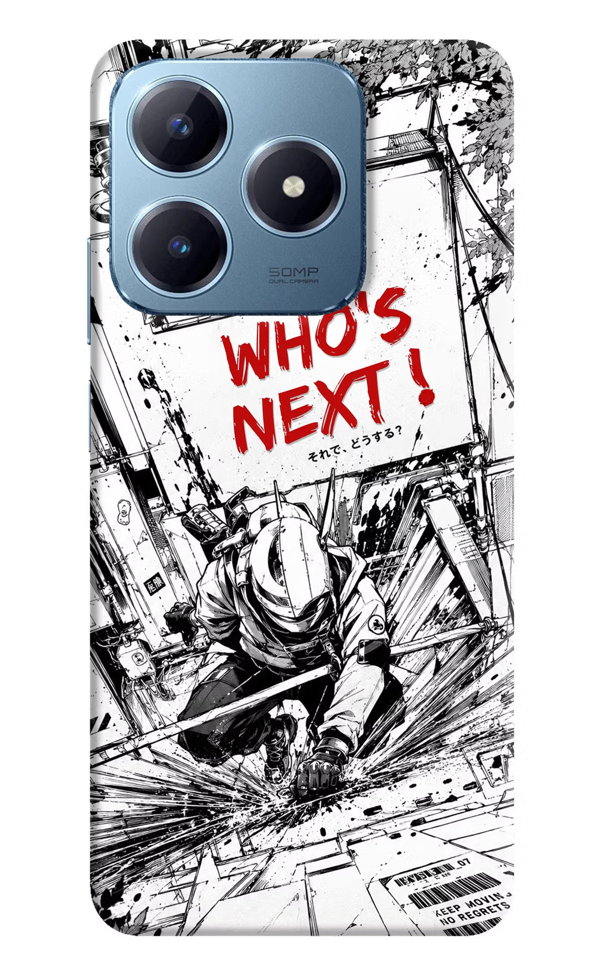 Who's Next Realme Narzo N63 Hard Case Back Cover by Casekaro