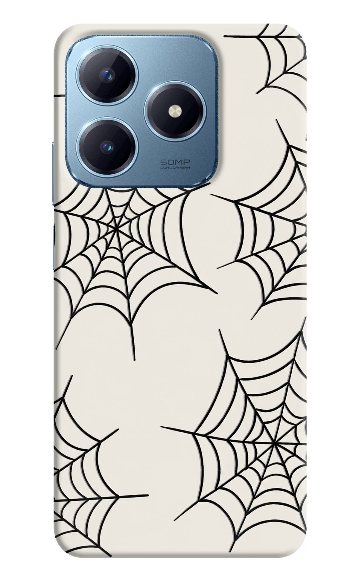 Spider Web Realme Narzo N63 Hard Case Back Cover by Casekaro