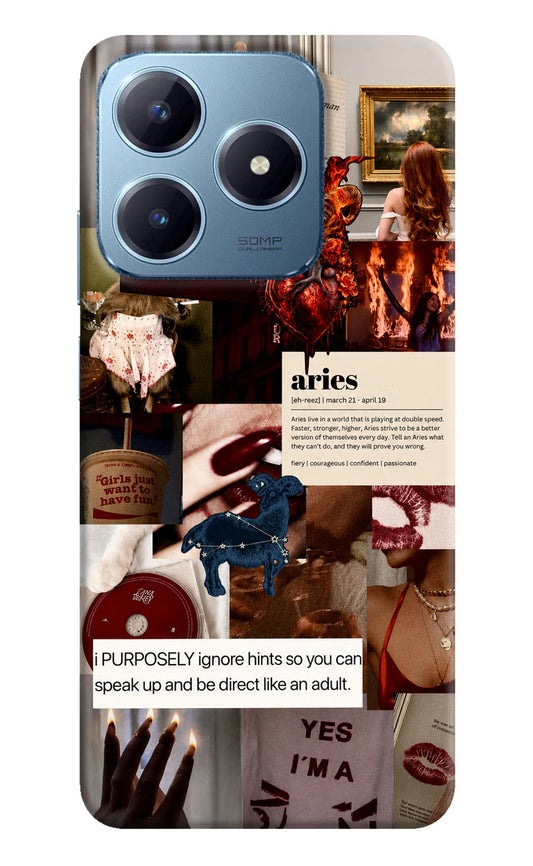 Zodiac Aries Realme Narzo N63 Hard Case Back Cover by Casekaro