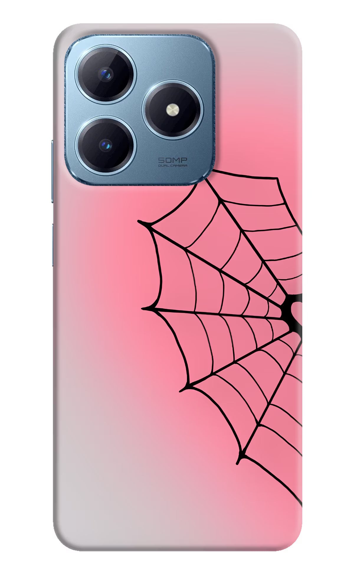 Pink Web Realme Narzo N63 Back Cover