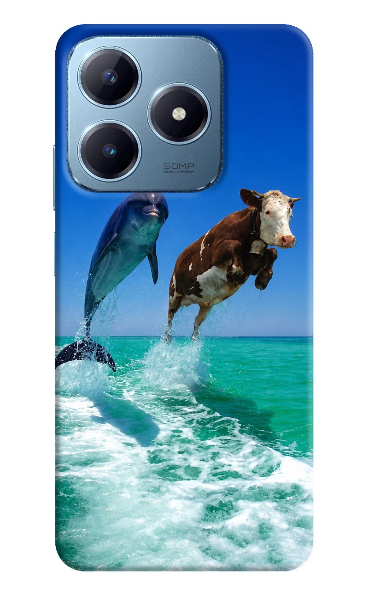 Dolphin vs Cow Realme Narzo N63 Back Cover