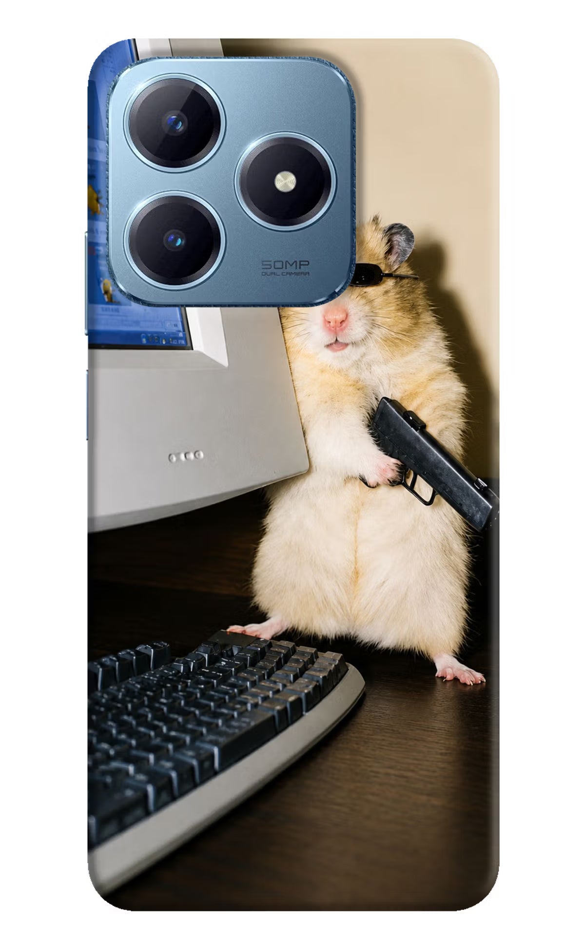 Hacker Hamster Realme Narzo N63 Back Cover