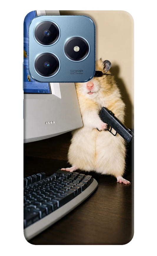 Hacker Hamster Realme Narzo N63 Hard Case Back Cover by Casekaro