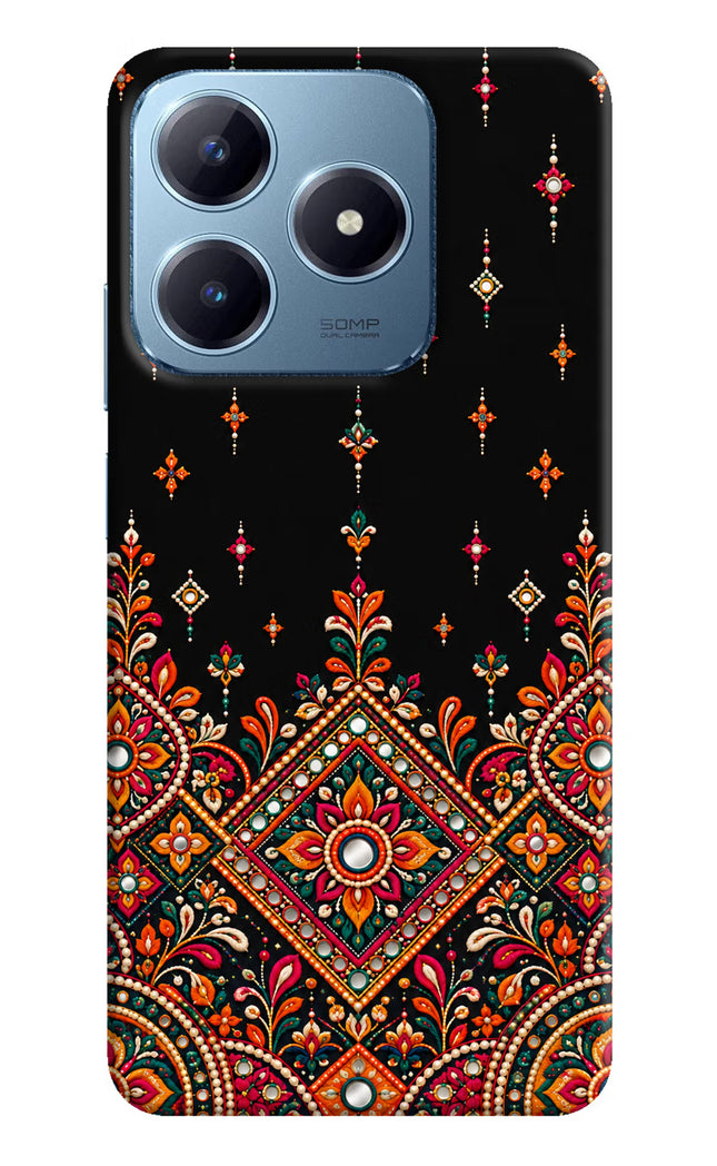Noir Mehfil Realme Narzo N63 Hard Case Back Cover by Casekaro