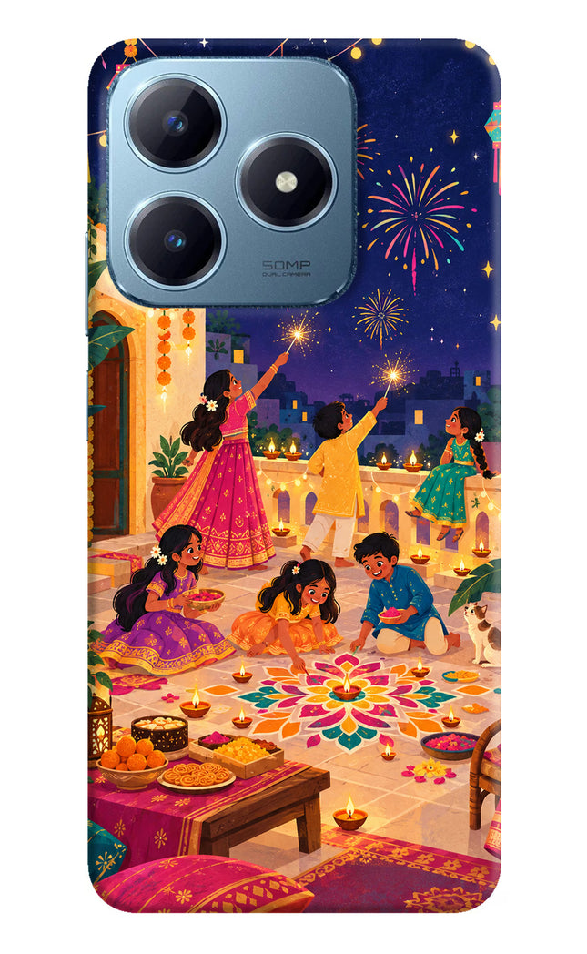 Diwali Night Realme Narzo N63 Hard Case Back Cover by Casekaro
