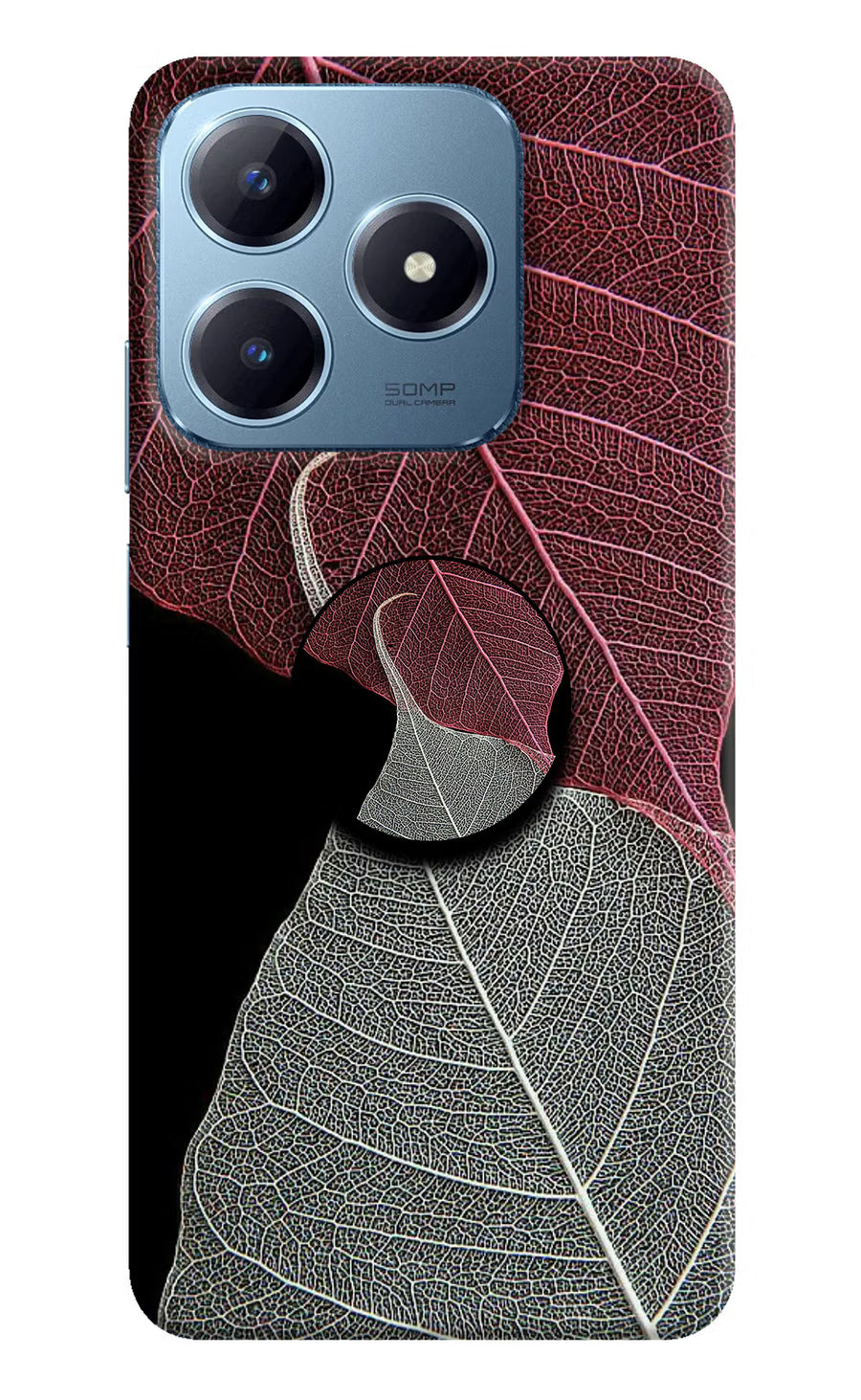 Leaf Pattern Realme Narzo N63 Pop Case, Hard case