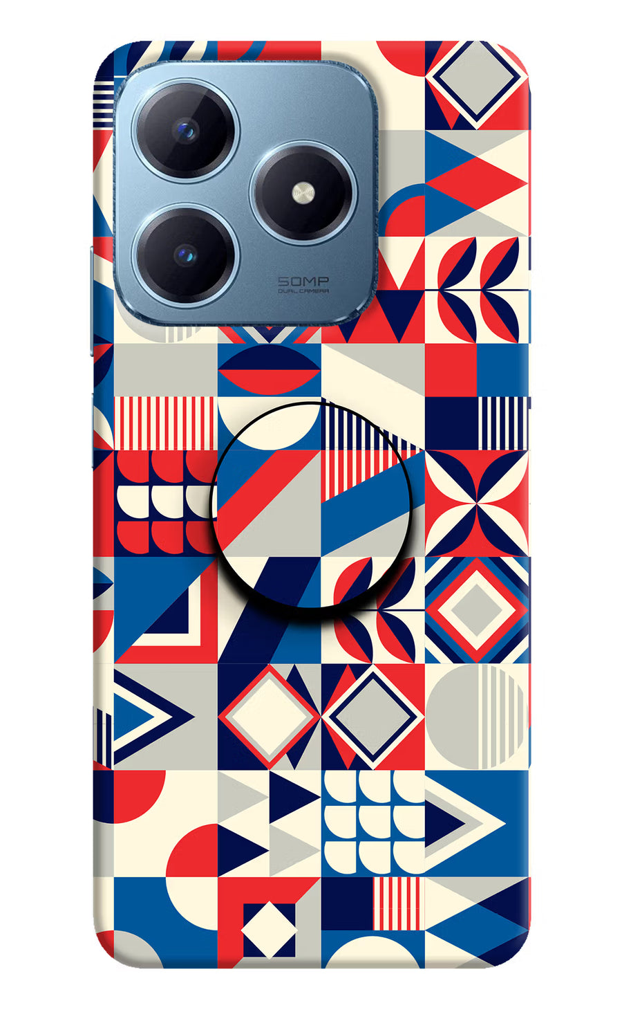 Colorful Pattern Realme Narzo N63 Pop Case, Hard case
