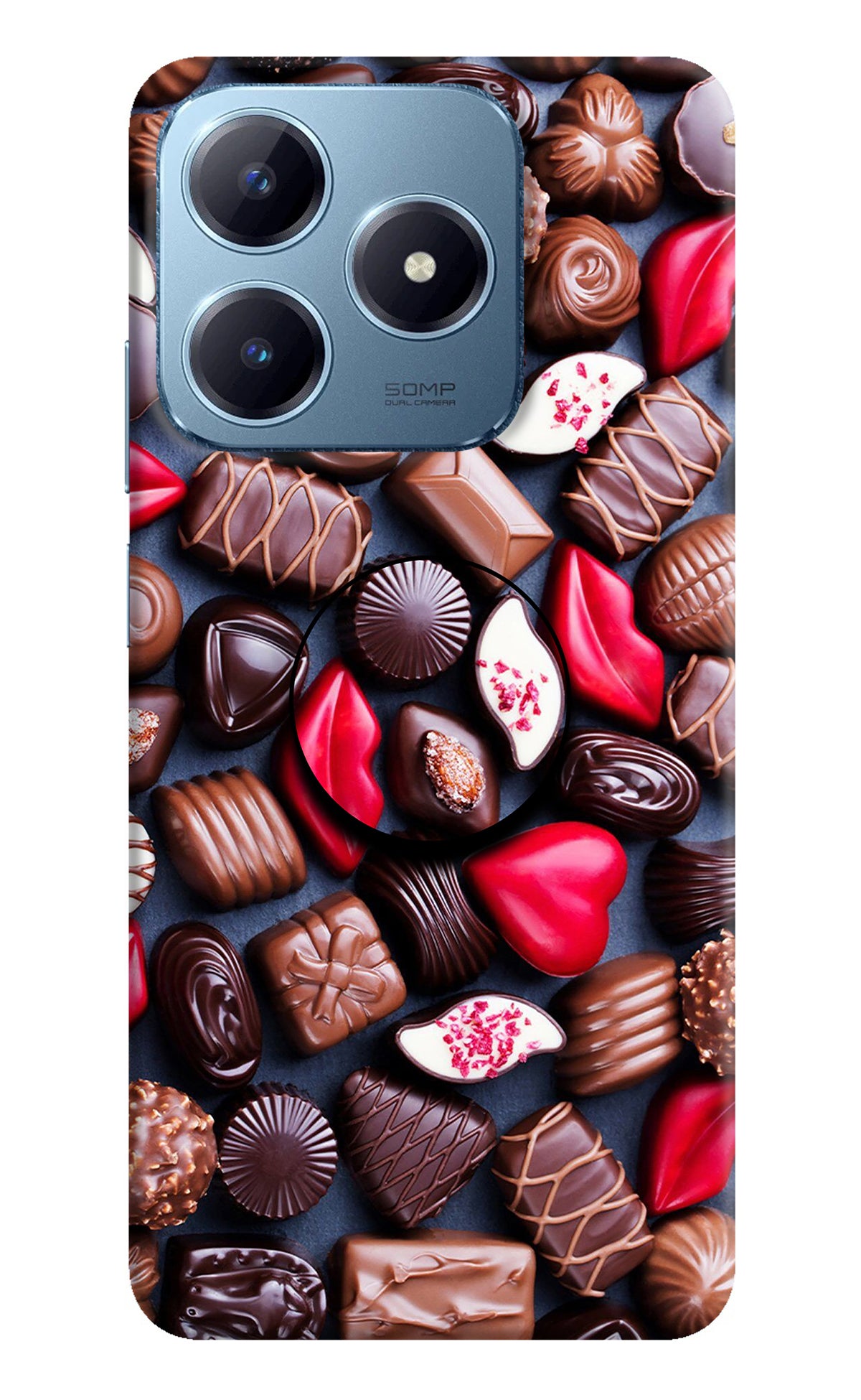 Chocolates Realme Narzo N63 Pop Case