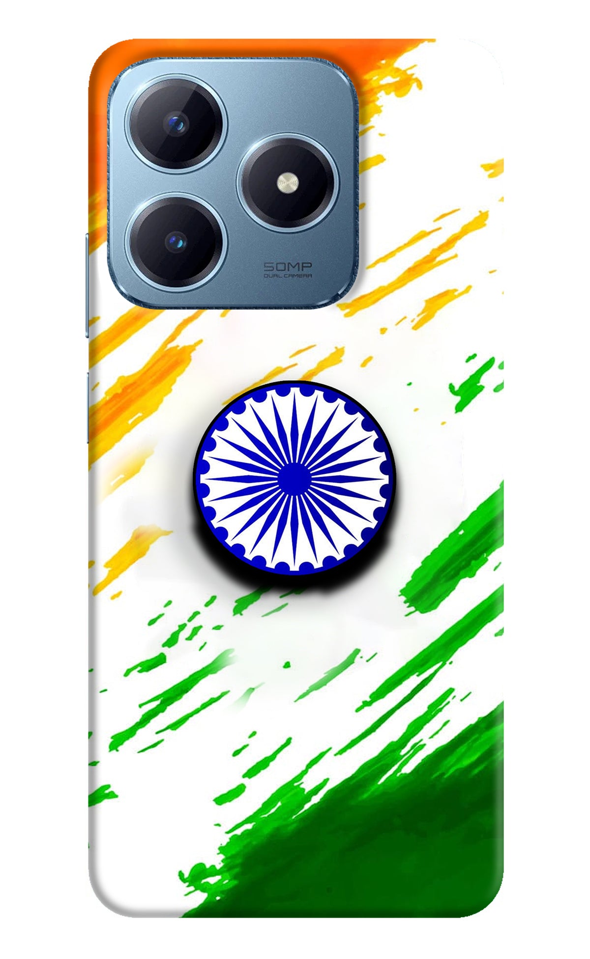 Indian Flag Ashoka Chakra Realme Narzo N63 Pop Case