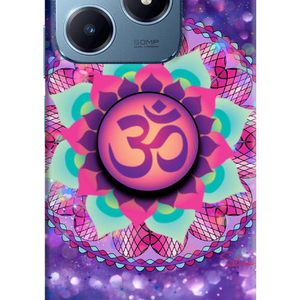 Om Purple Realme Narzo N63 Pop Case by Casekaro