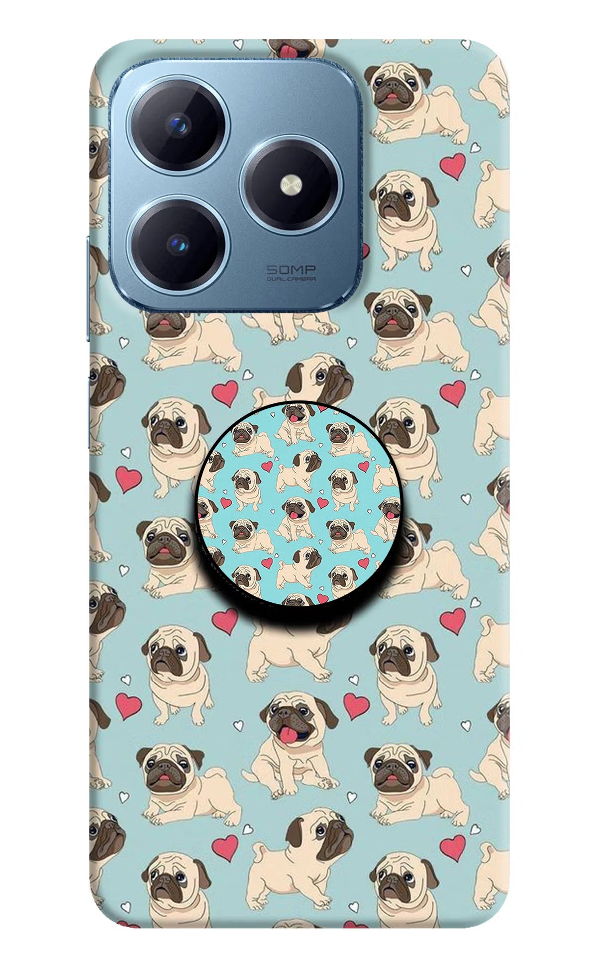 Pug Dog Realme Narzo N63 Pop Case by Casekaro