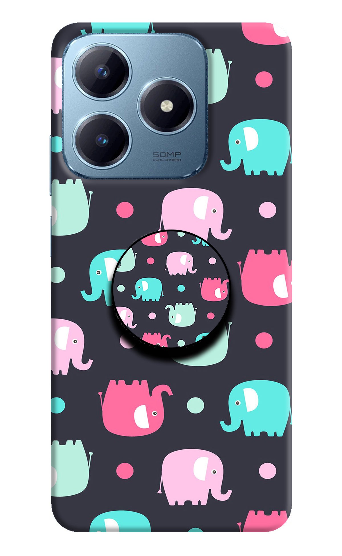 Baby Elephants Realme Narzo N63 Pop Case